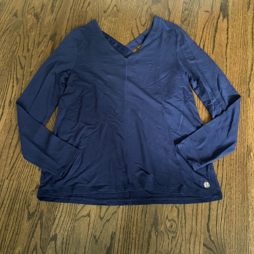 Lilly Pulitzer navy blue long sleeve top small